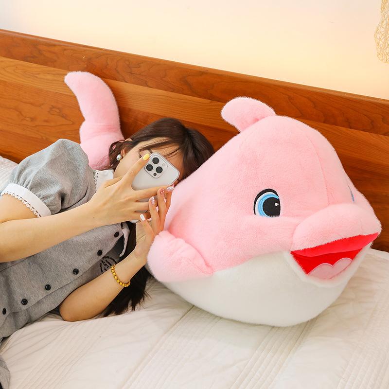 Cute Joy Dolphin Plush Toys Aquarium Souvenirs Kids Birthday Gifts Dolphin Pillow Home Decorations