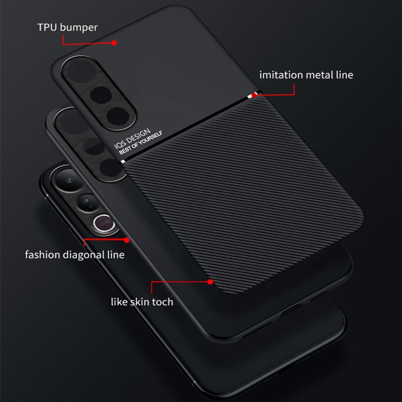 Rugged Non-Slip Magnetic Case For Vivo V50 Lite 5G Portective Cover Back Shell Coque Fundas Capa