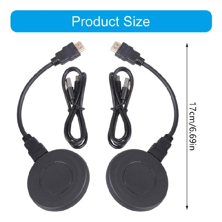 1080P 50m Type C Video Transmitter and Receiver Display Wireless Extender Adapter for Laptop PC To TV Projector