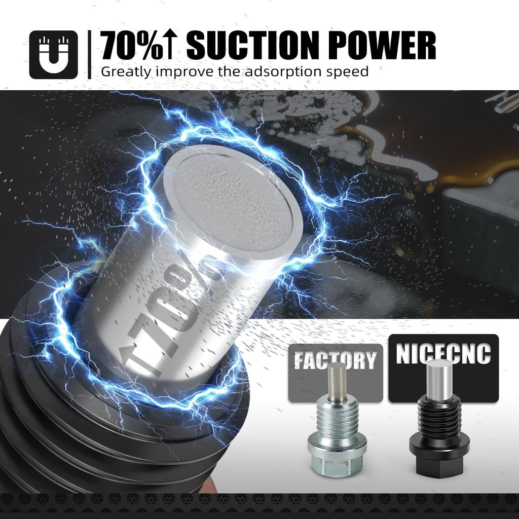 NICECNC Magnetic Oil Drain Plug Bolt For KTM 690 Enduro R SMCR DUKE R For Husqvarna 701 Enduro Supermoto For GasGas 700 ES SM
