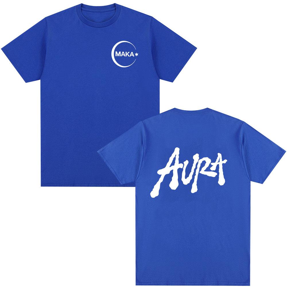 Rapper Maka Aura 2025 Tour Album Merch T Shirts Men Women Fashion Vintage T-shirt Casual Cotton Short Sleeve T Shirt Streetwear