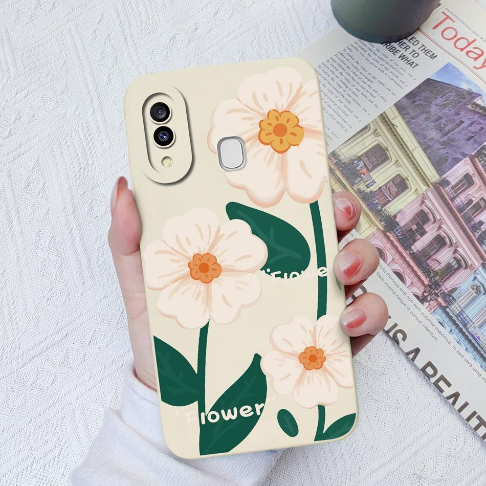 Case For Samsung Galaxy A30 A30S Artistic Style Soft Smooth Liquid Silicone Camera Protective Back Cover For Samsung A30S Funda