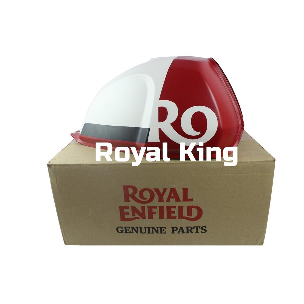 Royal Enfield "White Flame" Petrol Fuel Gas Tank For  Scram 411