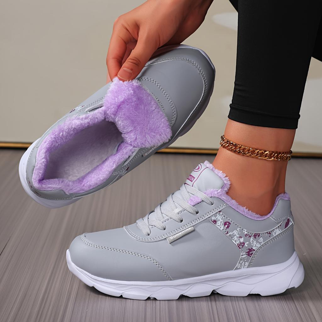 Women'S Autumn And Winter Square Dancing Shoes, Soft Soled Leather Shoes, Fitness Aerobics Shoes, With Added Velvet