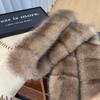 Imitation Mink Fur Long Faux Fur Scarf Thick Shawl Wrap Fleece Neck Gaiter Fluffy Scarf  Winter