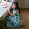 Fuloumi Girls' Summer Floral Princess Dress