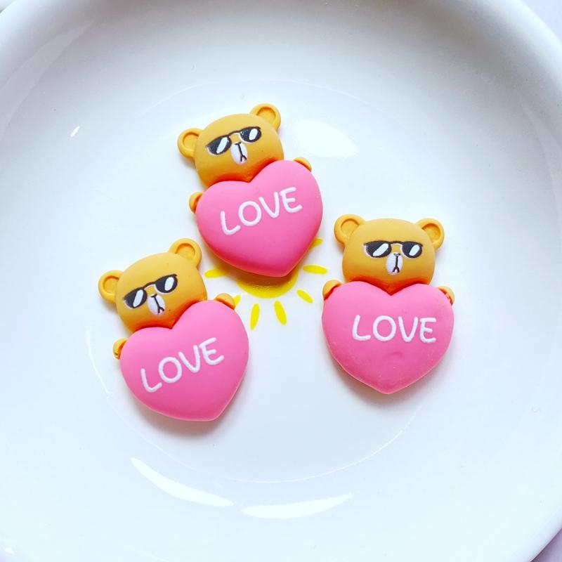 10Pcs New Cute Mini Bear /Rabbit /Cloud  Flat Back Resin Cabochons Scrapbooking DIY Jewelry Craft Decoration Accessories
