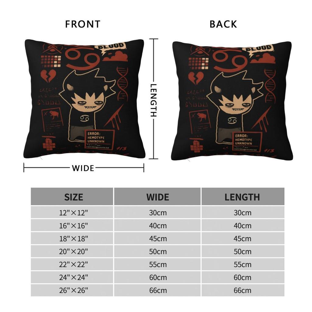 Warm Bedroom Homestuck Karkat Vantasdecorations Pillowcase Merch Pillow Covers Square Multiple Sizes