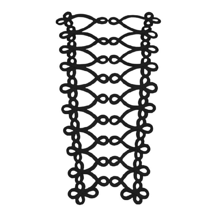 

Golden Embroidery Trim Suitable For Garment Making And Occasion Outfits