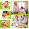 46-Piece Children's Safe Kitchen Set: Plastic Fruit & Vegetable Knives with Embossing Molds and Baby Food Tools. Multiple Styles Available.