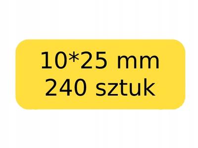 Niimbot Labels Stickers Yellow 10*25Mm 240Pcs