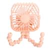 Mini Portable Stroller Fan 3 Speed Rechargeable LED Night Light 360 Degree Rotation Cooling Desk Stroller Fan Pink