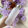 550ml Sport Water Bottle With Time Marker Motivational Reusable Fitness Sports Outdoors Travel Leakproof Frosted Plastic Cup