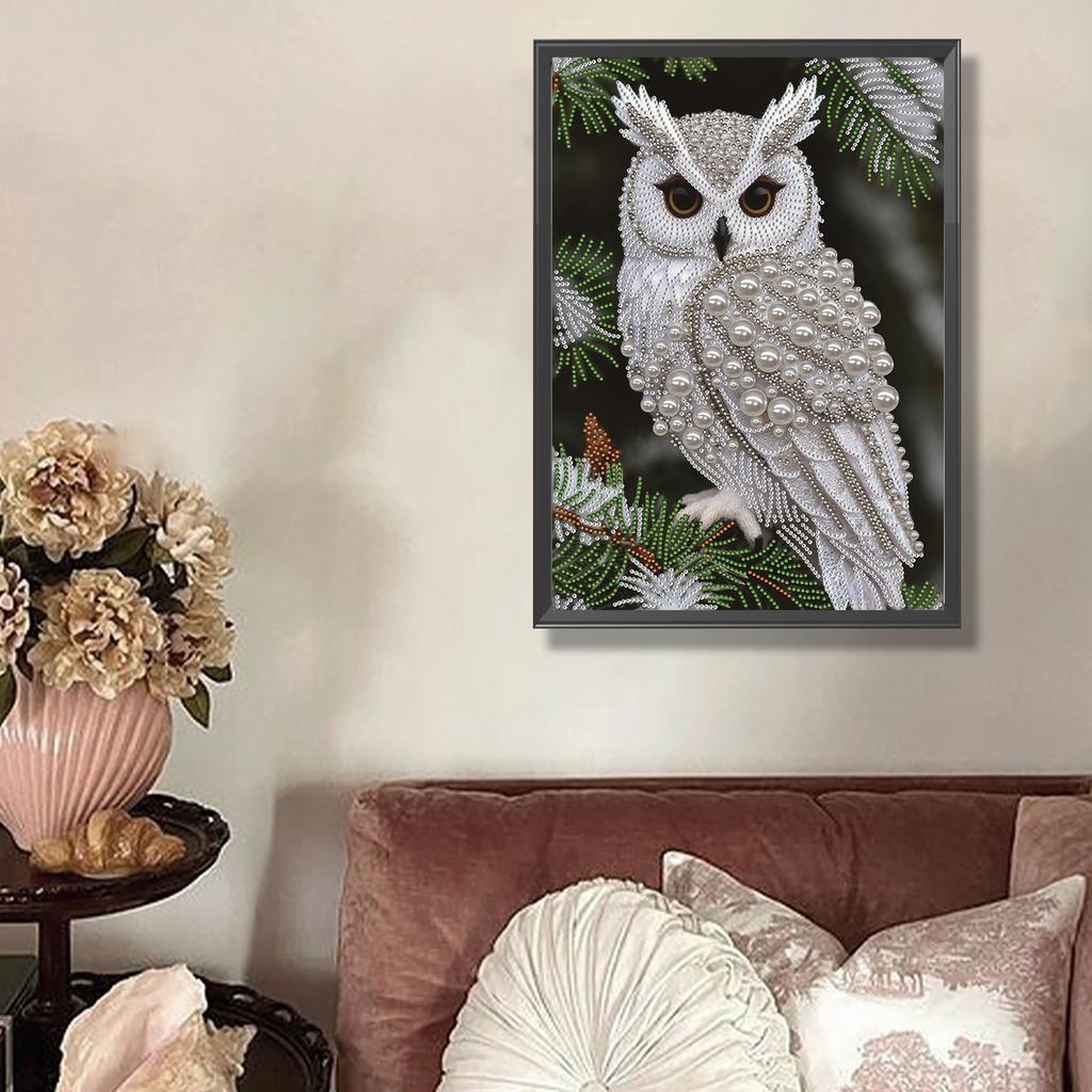 Owl Jellyfish Special Shaped 5D DIY Partial Drill Diamond Painting Kits for Adults Gift Home Wall Decor Diamond Art Kit 30x40cm