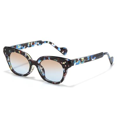 Luxury Tortoiseshell Cat Eye Sunglasses UV400 Protection Gradient Color Design for Women Men Fashion Brand Package