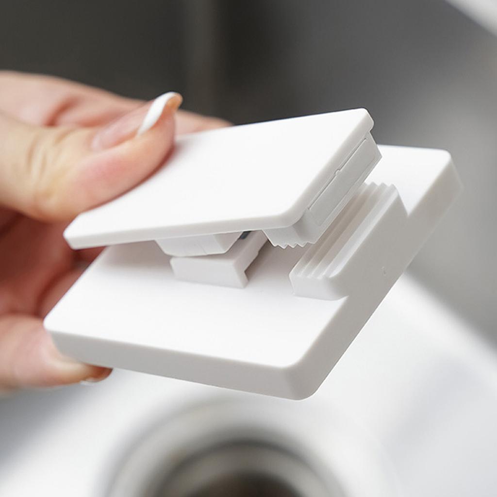 Bathroom Storage Clip Easy Installation Toothpaste Holder Rack Stylish Facials Cleanser Hanger for Renters and Families