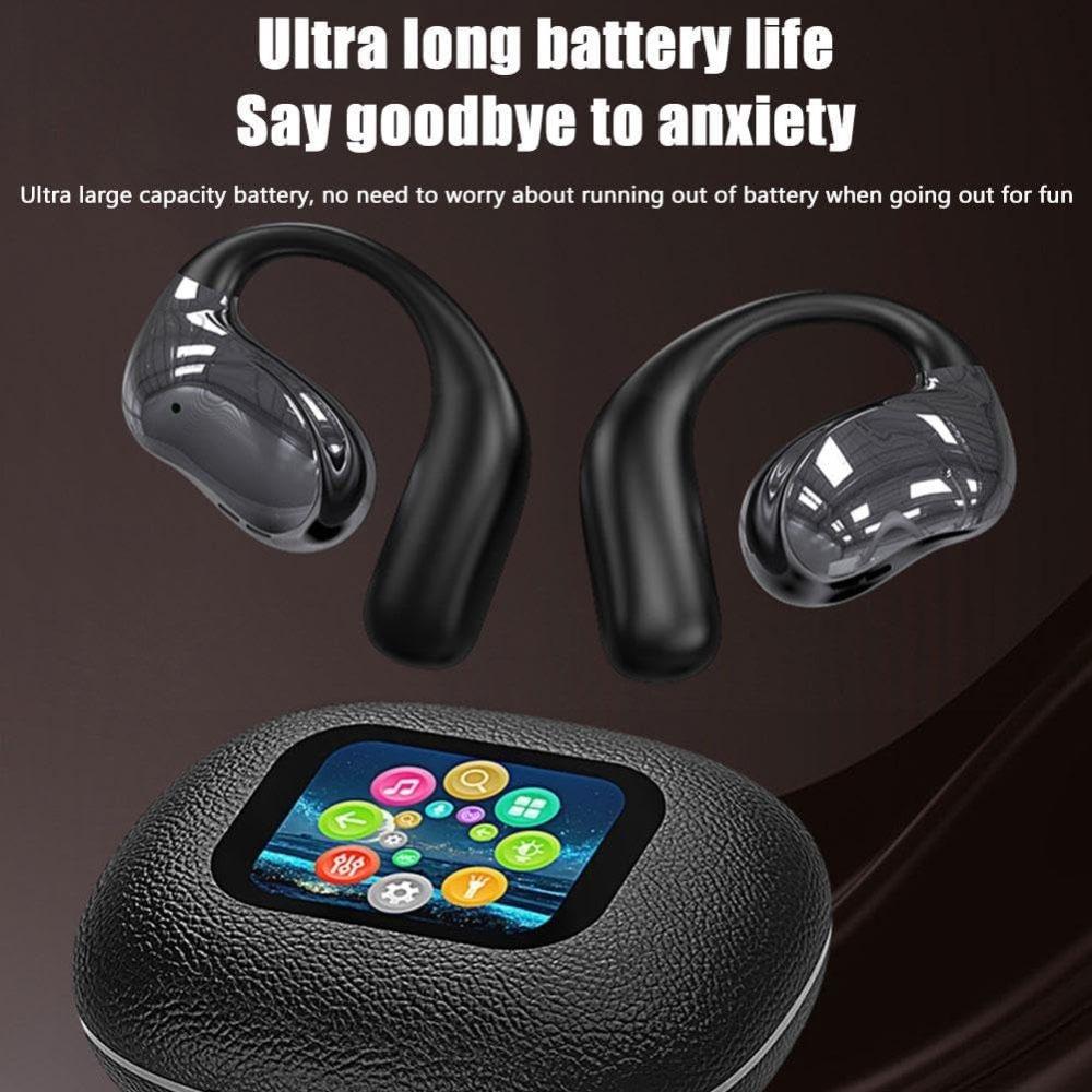 Touch Screen Bluetooth 5.4  Earphones True Wireless Open Ear Earbuds Bluetooth 5.4 IPX5 Waterproof Wireless Headphones for Workout/Running