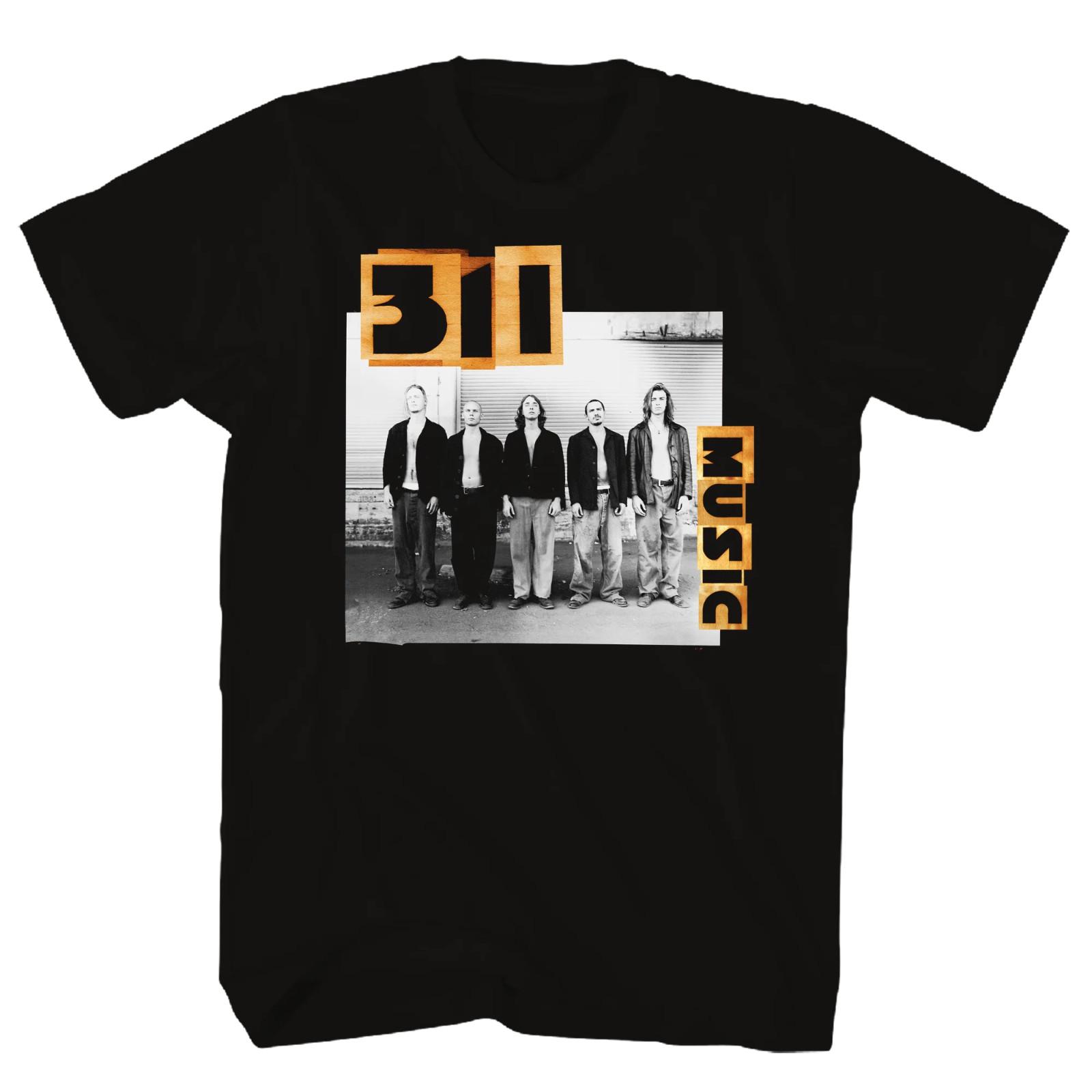 

311 Music Photo 2-Sided T Shirt Mens Licensed Rock N Roll Music Band Tee Black S