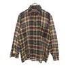 VAN HEUSEN 60s 70s Vintage Check Pattern Long Sleeve Button Down Shirt M Men's Used
