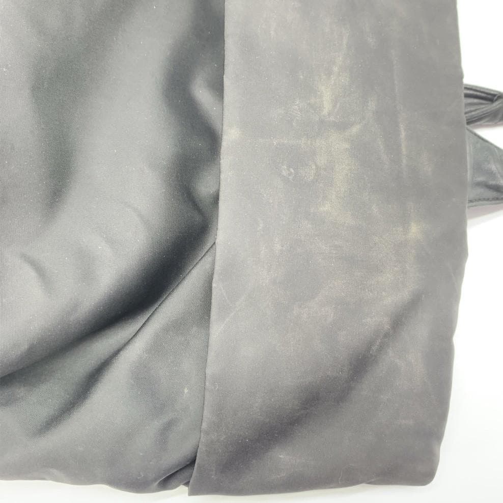 Prada Reversible Tote Bag Handbag Leather Genuine Leather Tessuto Nylon Black Women's Men's Unisex Lightweight