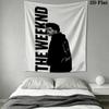 The Weeknd Wall Tapestry Aesthetic Wall Hanging Printed Fabric Blanket Decorative Tapestries for Bedroom Living Room Home Decor