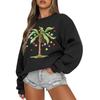 Women  Tops Women's Long Sleeve Sweatshirt Casual Crewneck Loose Fit Pollover Fleece Tops
