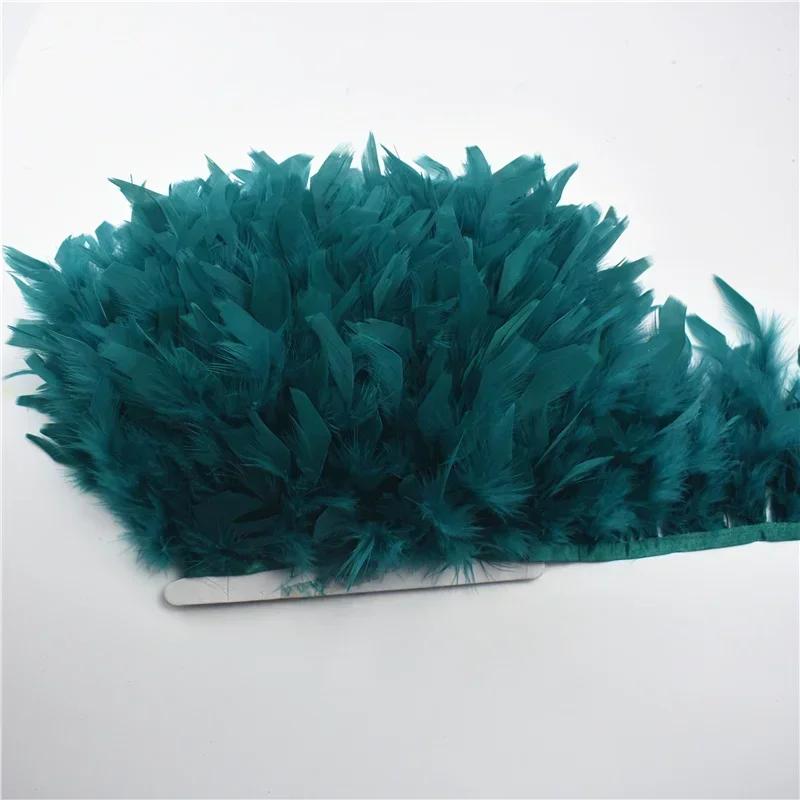 Colored Fluffy Turkey Feathers Trim Tassel Fringe Ribbon Marabou Feather Tape Boa Sewing Costume Clothing Accessories Decoration