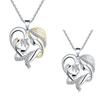 Heart Twotone Graceful Necklace For Women Perfect For Special Occasions And Gifts