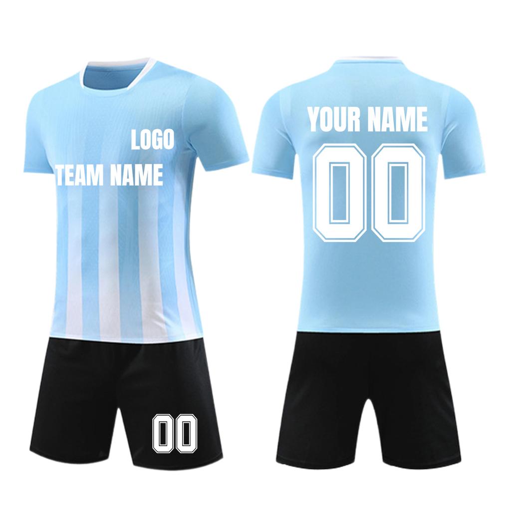 Personalised Shirts Kit Mens Girls With Name Number Custom Football Jerseys For Boys Training Suit