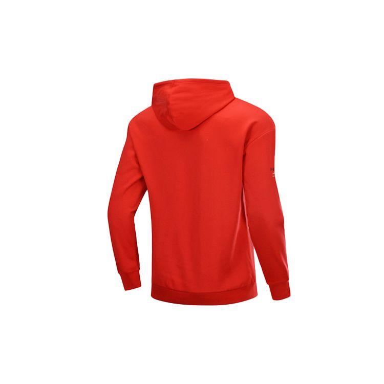 Li-Ning X Disney Co-Branded Plush-Lined Pullover Hoodie Men Tops Red AWDQ135-2