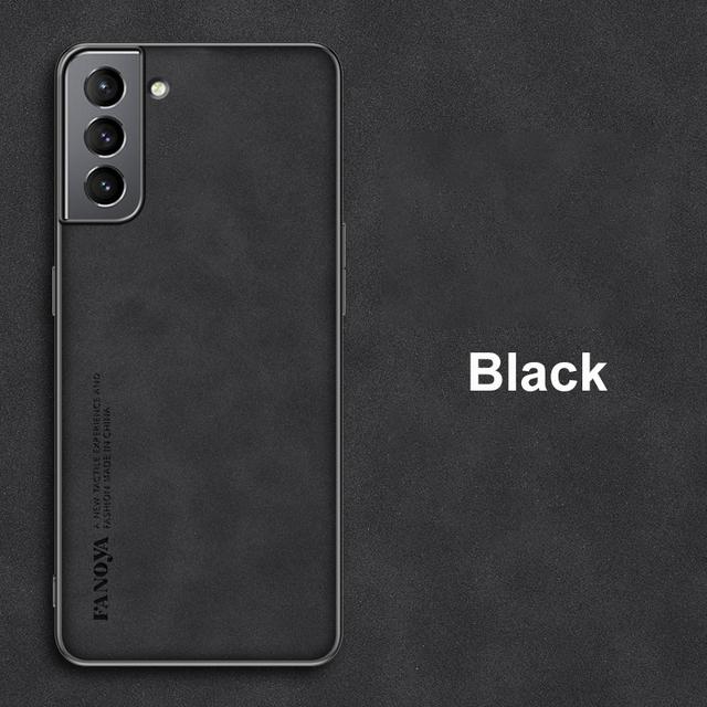 Sheep Leather For Samsung Galaxy S24 S23 S20 S21 FE S10 S22 Note 20 Ultra 10 Plus S10E Cover Coque Case