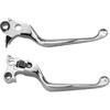 Brake Lever + Clutch Lever for Harley Hand Controls Sportster XL883 1200 1996-2003, Dyna/Touring 1996-2007, Softail 1996-2007 & 2011-2014(Chrome)