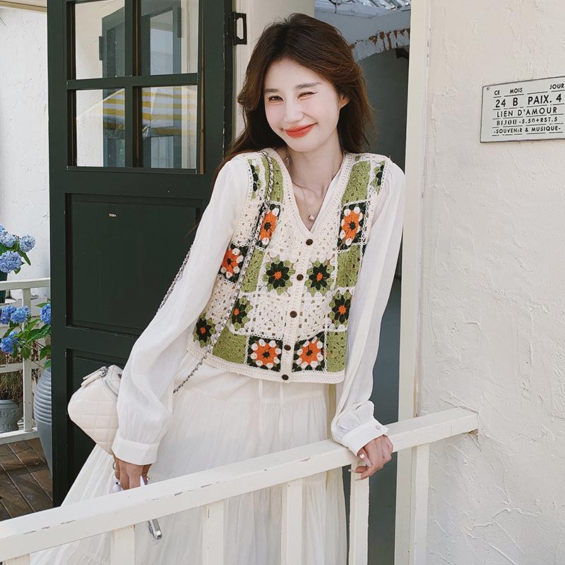 Jesienna Damska Sukienka Dzianinowa w Stylu Koreańskim, Zestaw Dwuczęściowy ze Spódnicą