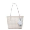 Premium Commuter Bag Women's 2025 Foreign-style Versatile Shoulder Bag Fashionable and Cute Plaid Large-capacity Tote Bag