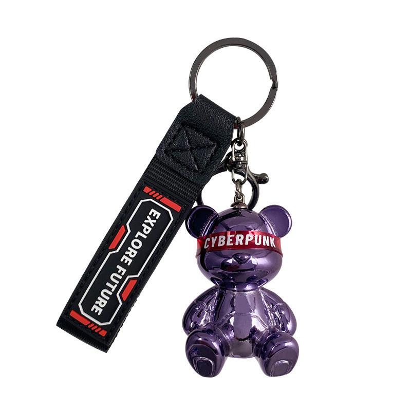 Bear Keychain Fashionable Durable Resin Accessory For Cars Bags And