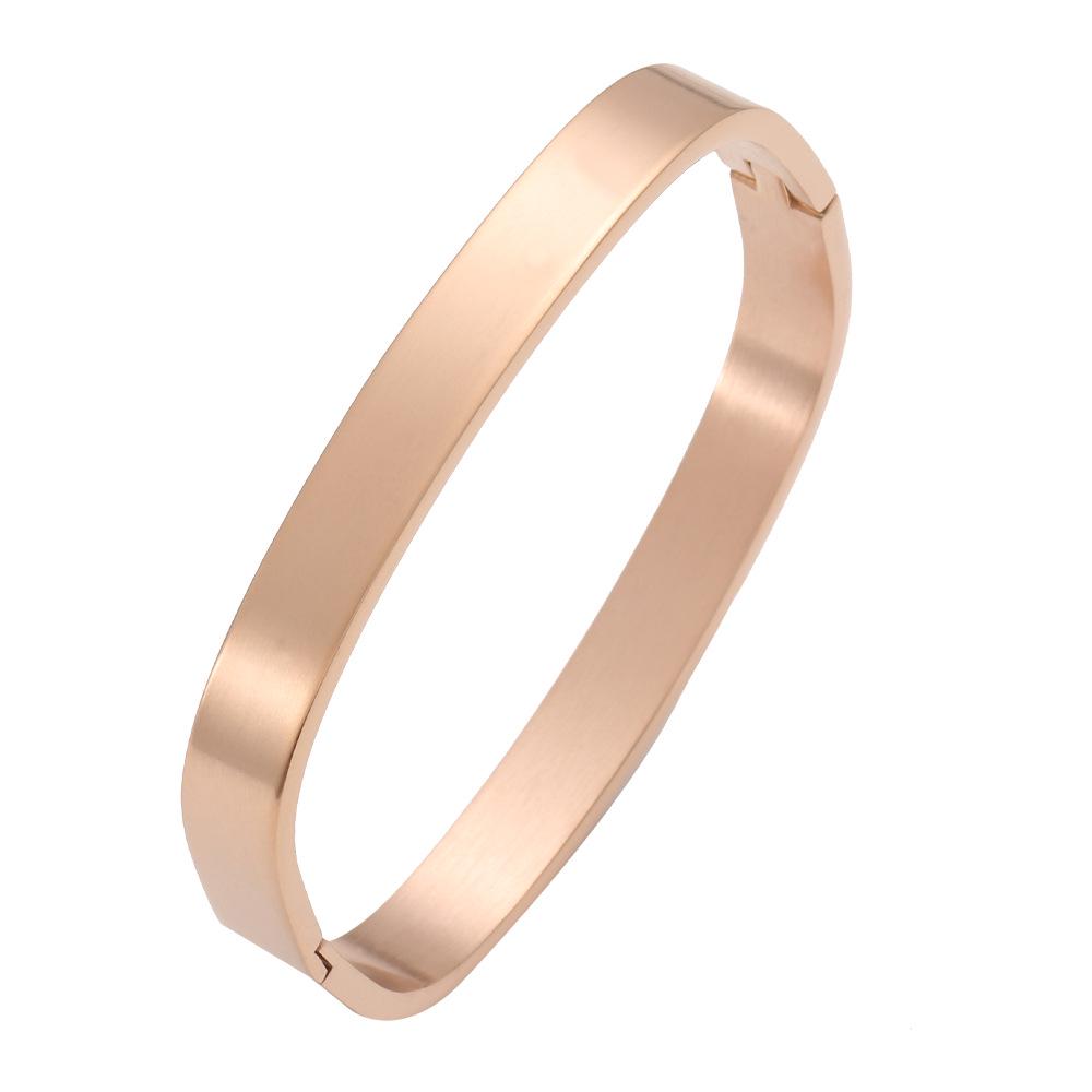 Unisex Armband aus Edelstahl, quadratisch, mit beliebtem europäischem und amerikanischem Design