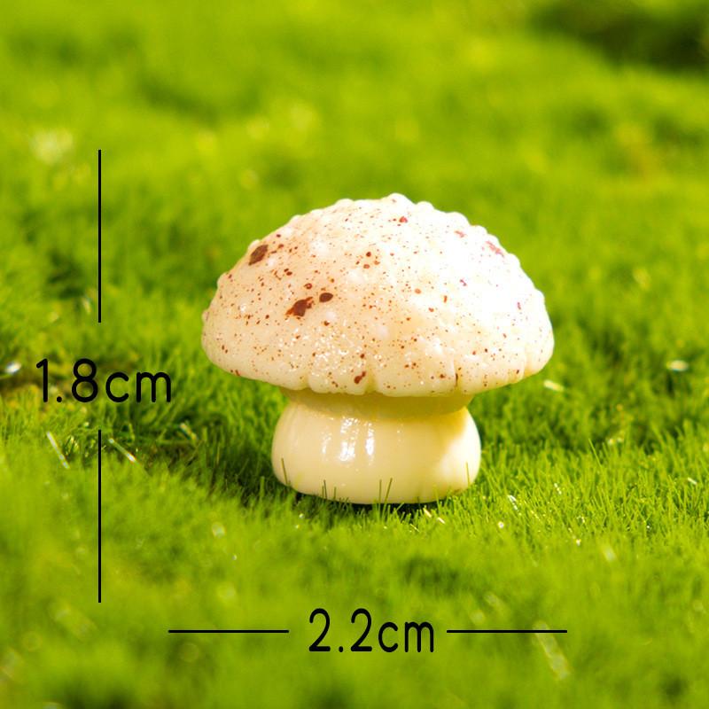 Micro Landscape Resin Decor With Miniature Forest Mushrooms For Garden Crafting