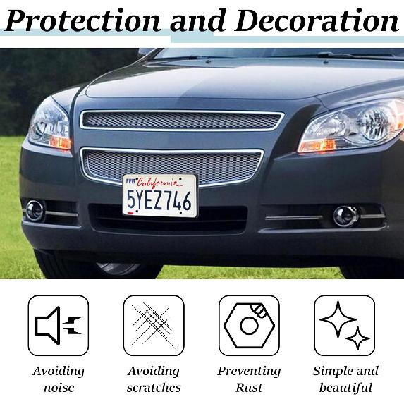 License Plate Bracket Holder, Front License Plate Bracket, No Drill Front Plate Mount, Licenses Plates Brackets Bumper, Car Frame Mount Adapter With