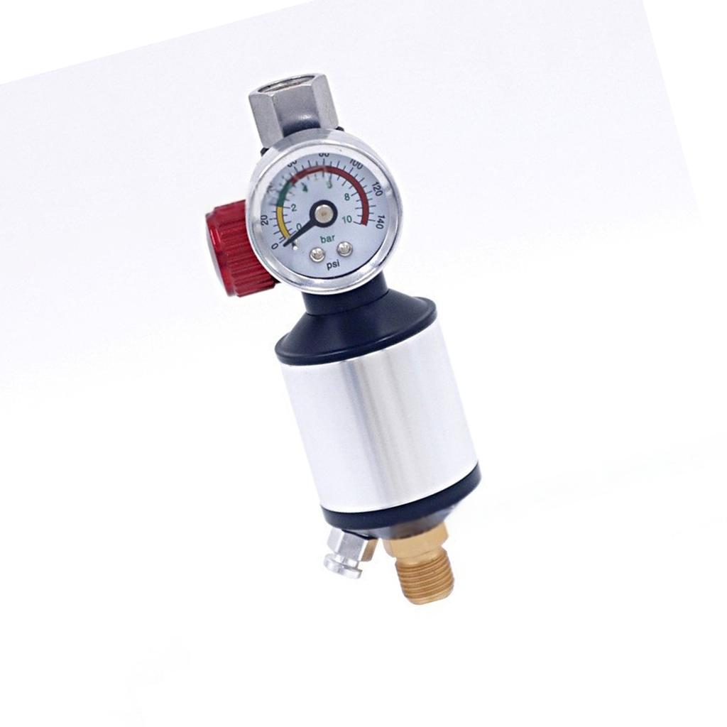 Luftregler Luftfilter Spritzpistole Luftregler Manometer Luftsprüh-Inline-Wasserabscheiderfilter Farbspritzpistolenregler