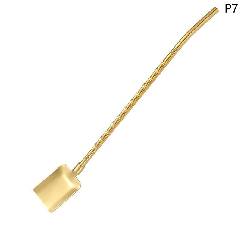 2In1Drinking Straws Spoon Creative Stainless Steel Reusable Drinking Straw