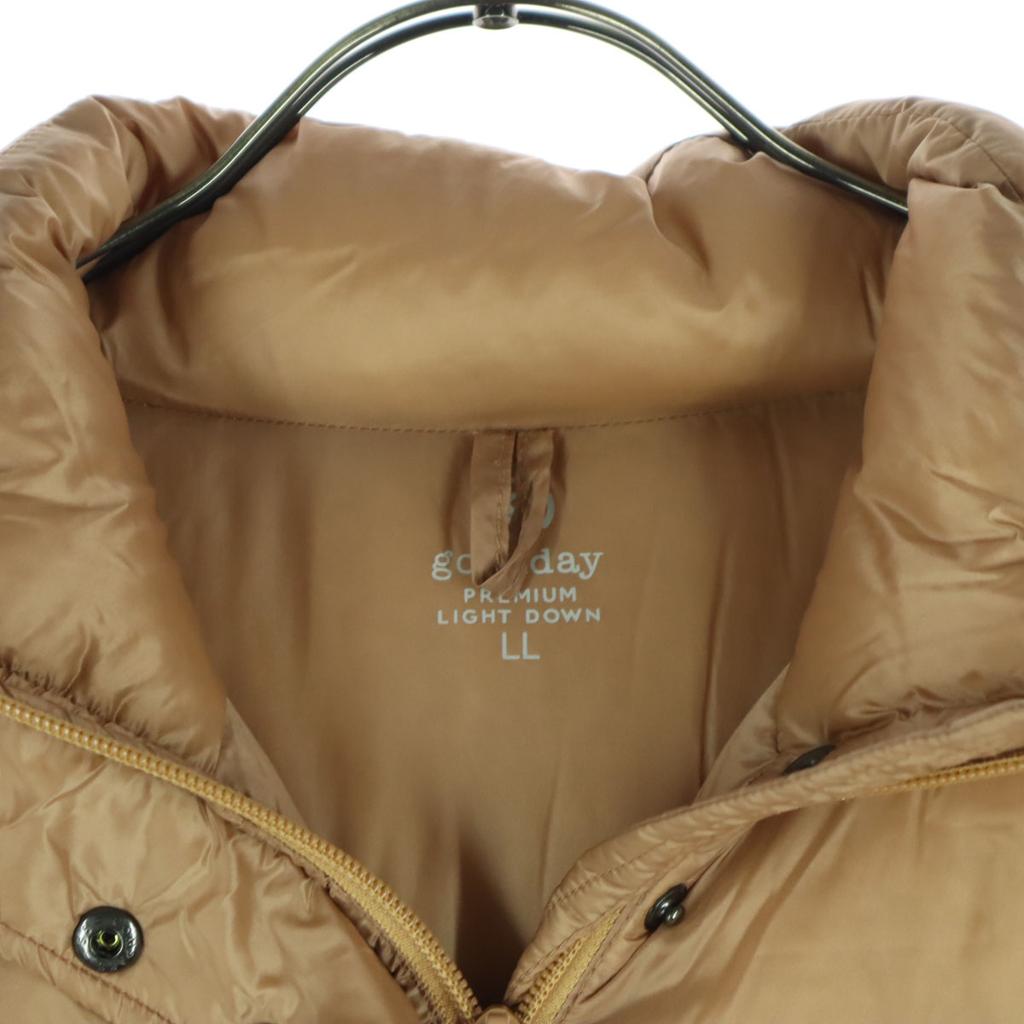 GOOD DAY Made In Myanmar Long Sleeve Light Down Coat LL Brown Women Used