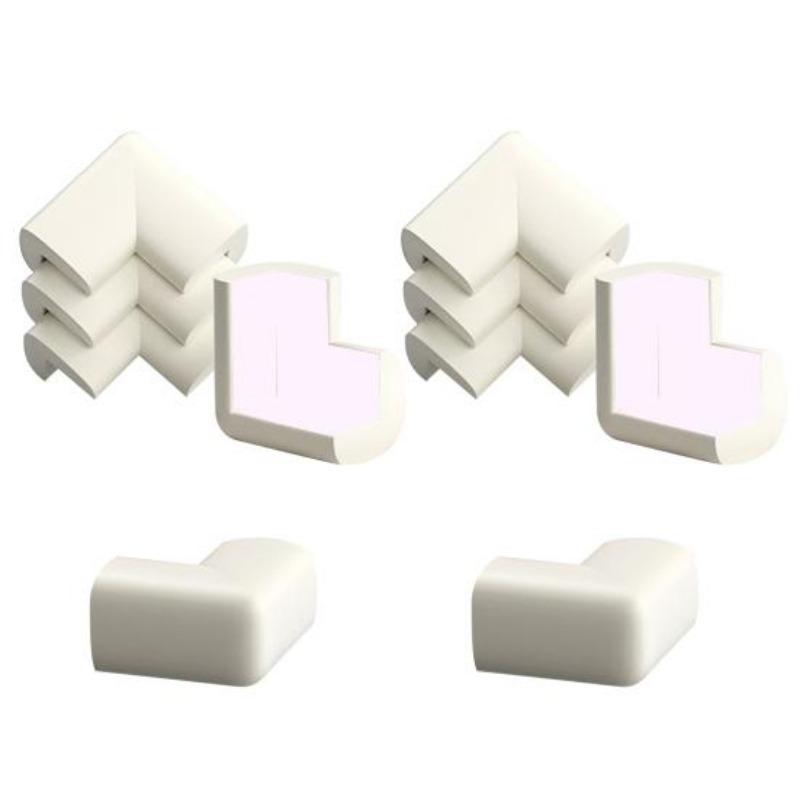 

10 шт. Защитные уголки для мебели, противоударные, детские, мягкие, самоклеящиеся, для стола, угловые, острые края, защитный бампер, защитный чехол бежевый