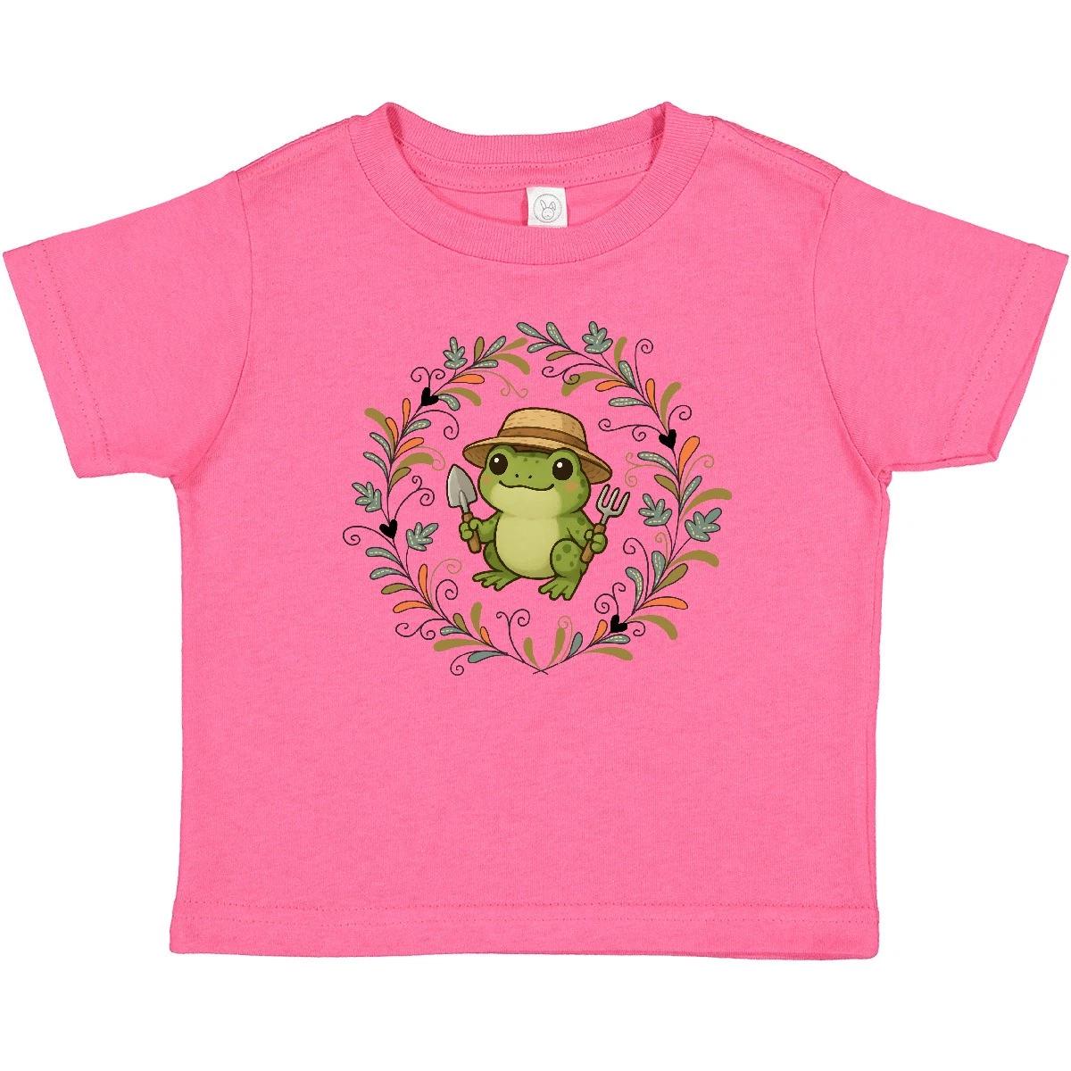 Inktastic Gardening Frog Gardener Baby T-Shirt Lover Garden Summer Outdoors Cute 100