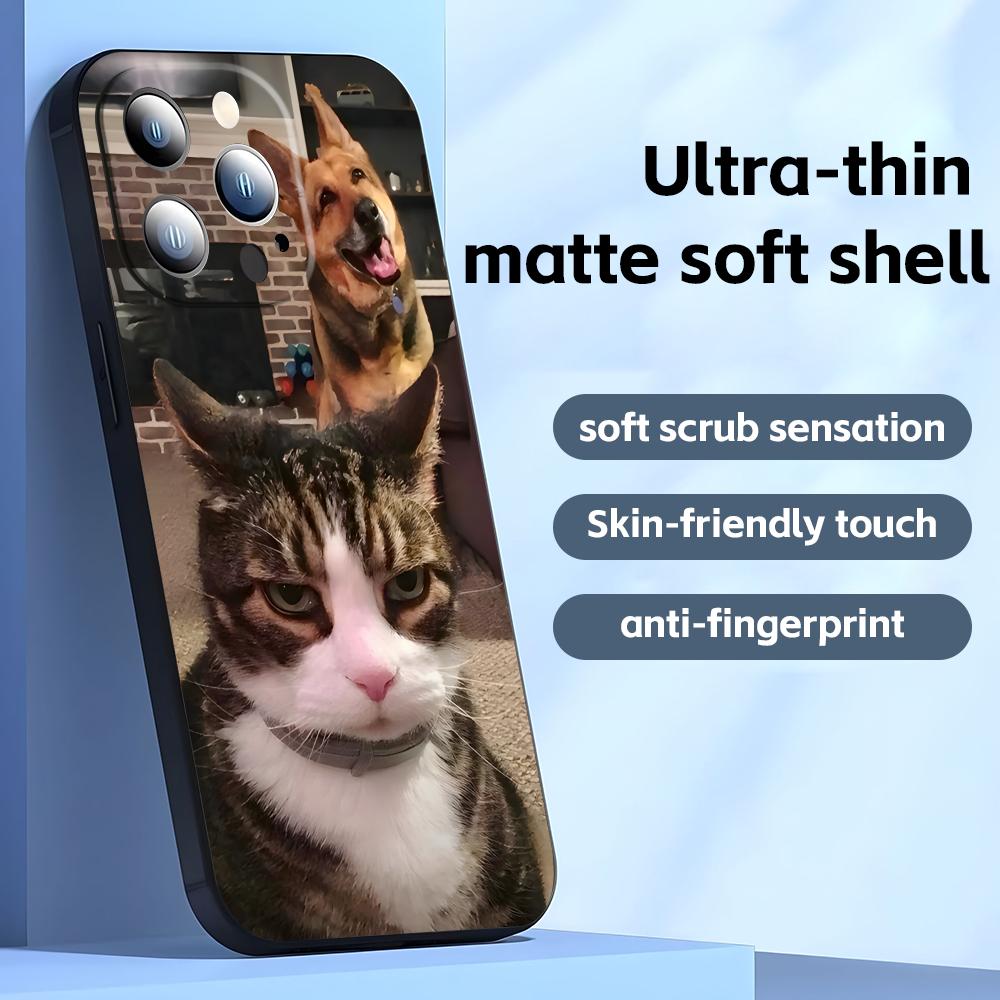 

Funny Cat Memes Phone Case For iPhone17 16 16e 15 14 13 12 11 Plus Mini Pro Max Soft black Shockproof Cover iPhone 15 Pro Max