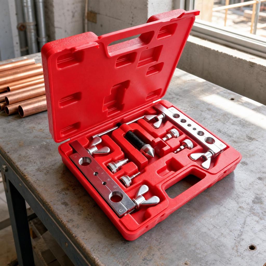 Manual Metric Tube Expanding Tool Compact Copper Tubing Expander Kit Heavy Duty