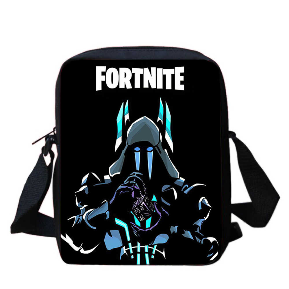 Cute Fortnite Cartoon Shoulder Crossbody Bag, Unisex Kids Aged 5-8, Light Printed Storage Handbag for Elementary Children