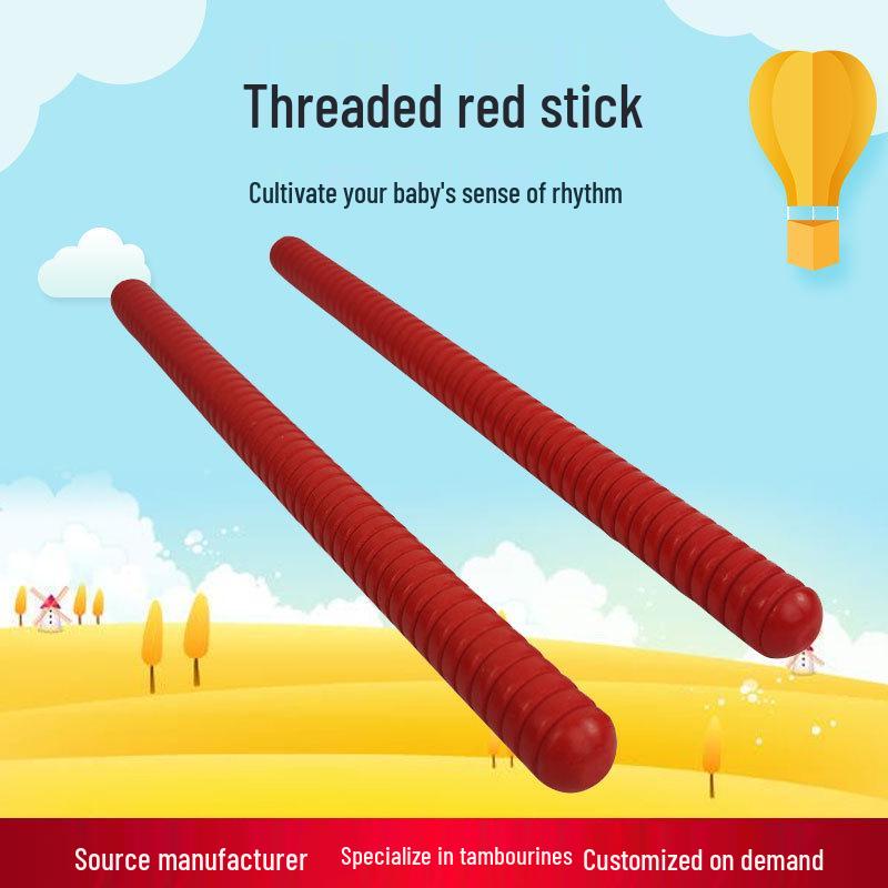 

Orff Red Wooden Percussion Beater & Rhythm Clapper Set красный