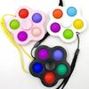 Push Bubble Fidget Spinner Adhd Anxiety Stress Relief Toys Birthday Party Favors Gifts For Kids Boys Girls Classroom Prize