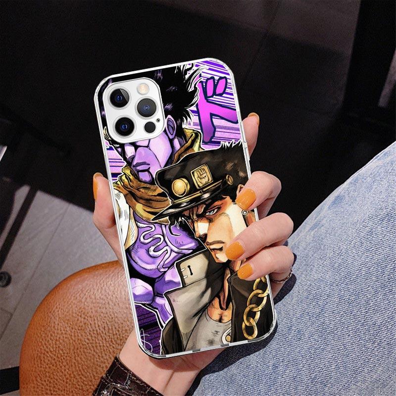 JoJo's Bizarre Adventure Stardust Crusaders Phone Case For iPhone 17 Air 16 Pro Max 16E 15 + 14 Plus 11 12 13 Mini 7 8 SE Gift P