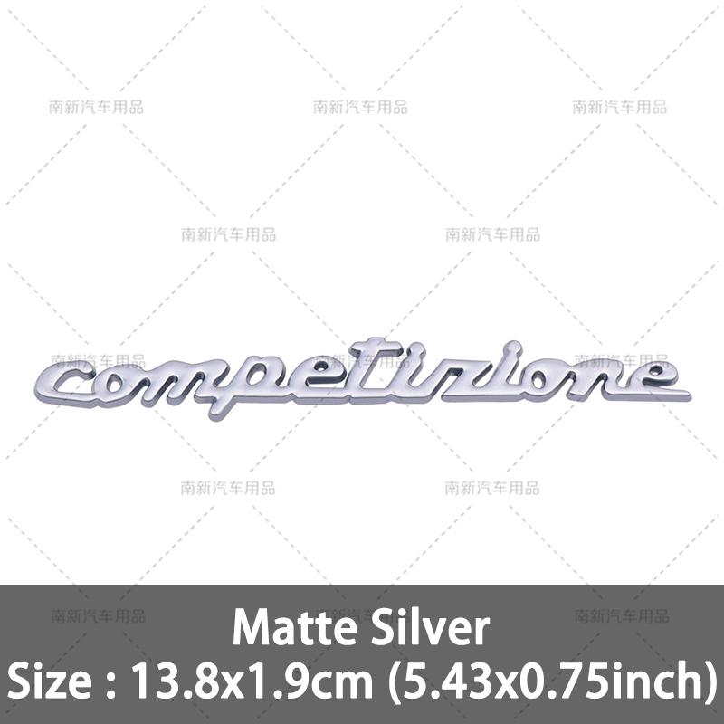 

3D Metal 595 695 Tunismo Esseesse Competizione Badge Logo Rear Trunk Emblem Decal Car Body Decoration Stickers Auto Accessories